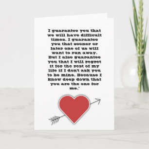 The only you you know the way to my heart holiday card