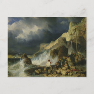 The Onslaught of the Smugglers, c.1837 Postcard