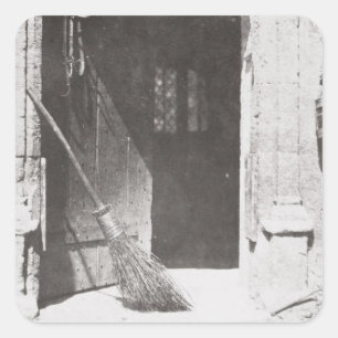 The Open Door, March, 1843 (b/w photo) Square Sticker