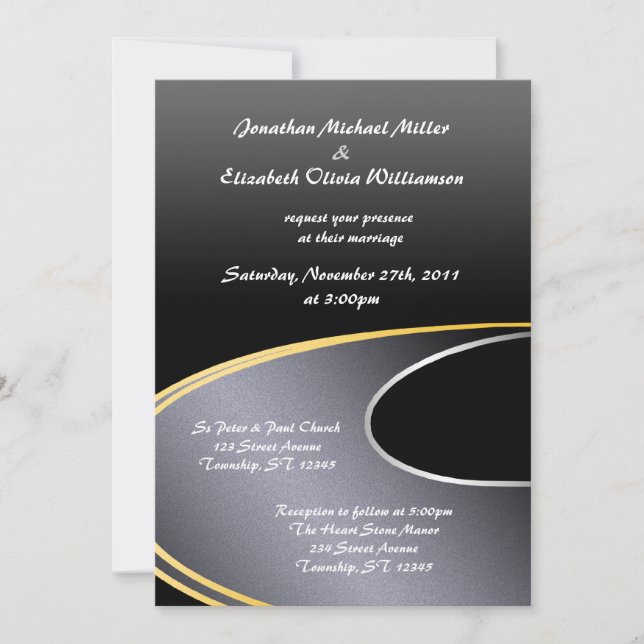 The Open Road - Wedding Invitations (Front)