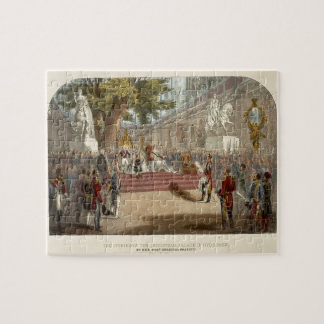 The Opening by Queen Victoria of the Industrial Pa Jigsaw Puzzle (Horizontal)