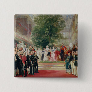 The Opening of the Great Exhibition, 1851-52 15 Cm Square Badge
