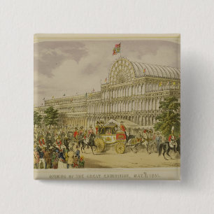 The Opening of the Great Exhibition, May 1st 1851, 15 Cm Square Badge