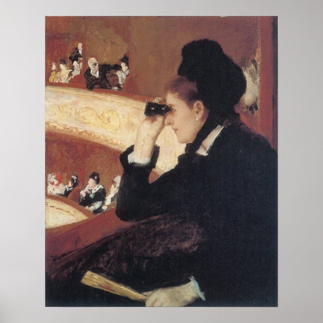 The Opera by Mary Cassatt, Vintage Impressionism Poster (Front)