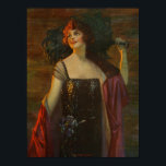 The Opera Queen - Edward Mason Eggleston Poster<br><div class="desc">Edward Mason Eggleston was an American painter who specialized in calendar portraits of women,  fashionable and fantastic. He was also a well known commercial illustrator doing work for companies such as the Fisk Tire Company,  the Pennsylvania Railroad,  and the Great Lakes Exposition.</div>