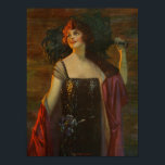 The Opera Queen - Edward Mason Eggleston Poster<br><div class="desc">Edward Mason Eggleston was an American painter who specialized in calendar portraits of women,  fashionable and fantastic. He was also a well known commercial illustrator doing work for companies such as the Fisk Tire Company,  the Pennsylvania Railroad,  and the Great Lakes Exposition.</div>