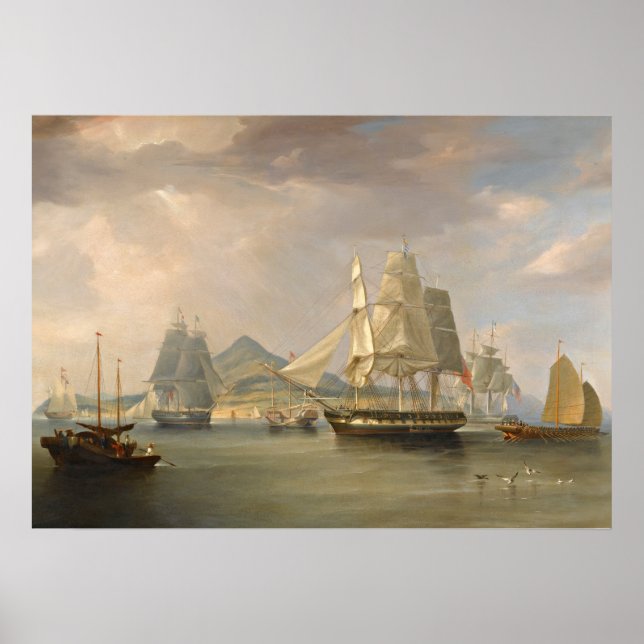 The Opium Ships by WJ Huggins poster 20"x28" (Front)