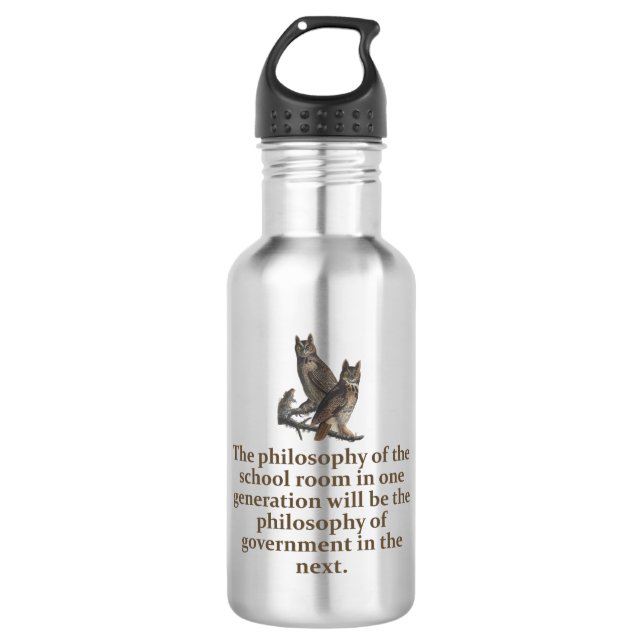 The Opposite of Woke - Education Quote  532 Ml Water Bottle (Front)