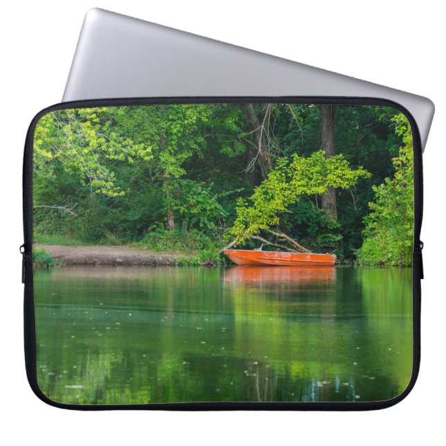 The Orange Boat Laptop Sleeve (Front)