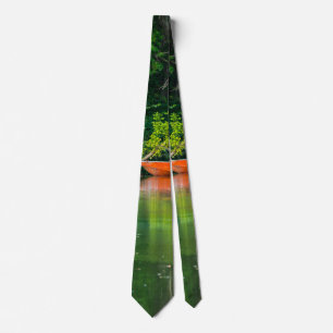 The Orange Boat Neck Tie