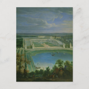 The Orangery and the Chateau at Versailles, 1696 Postcard