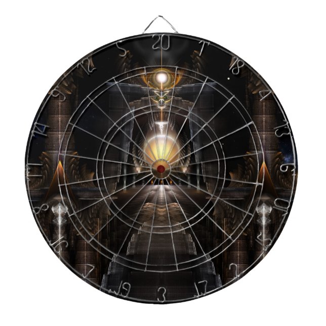 The Orb Of Acrellis Fractal Art Dart Board (Front)