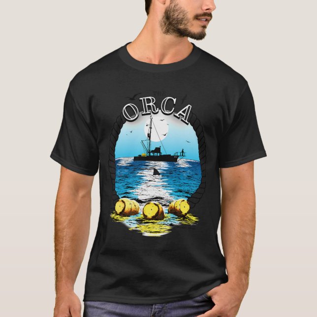 The Orca Three Yellow Barrels T-Shirt (Front)