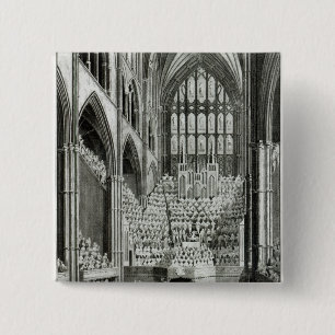 The Orchestra and Performers in Westminster 15 Cm Square Badge