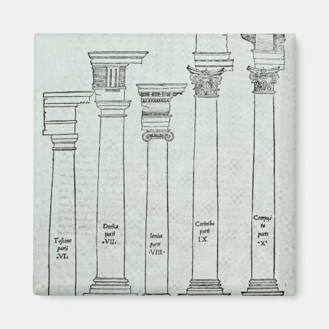 The Orders of Architecture Magnet (Front)