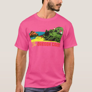 The Oregon Coast Vintage Travel Decal T-Shirt