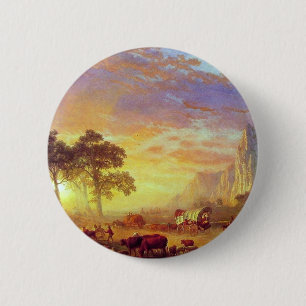The Oregon Trail - Albert Bierstadt 6 Cm Round Badge