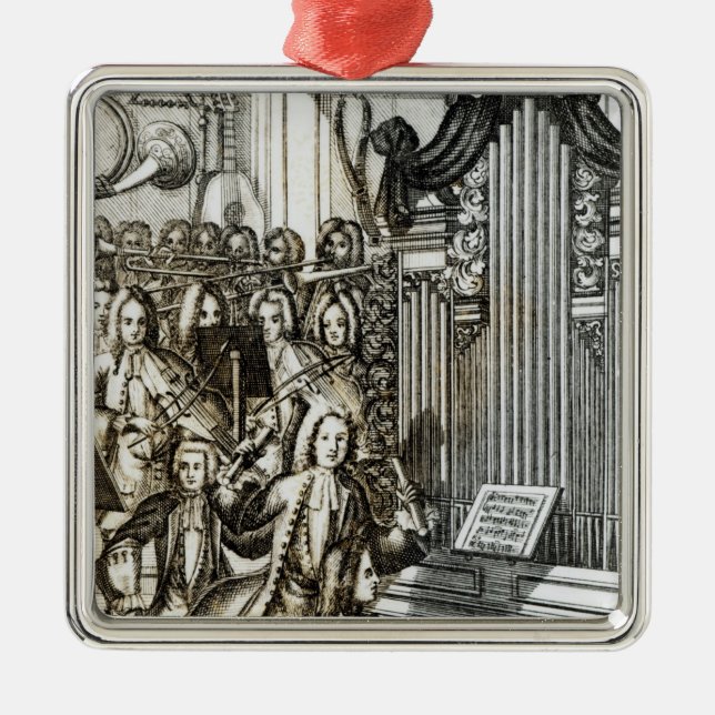 The Organ Recital Metal Tree Decoration (Front)