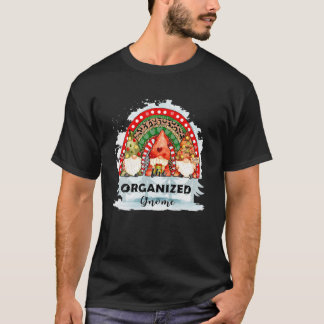 The Organised Gnome Matching Christmas Rainbow Leo T-Shirt