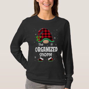 The Organized Gnome Buffalo Plaid Christmas Matchi T-Shirt