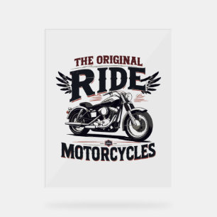 the orginal ride bike acrylic sign