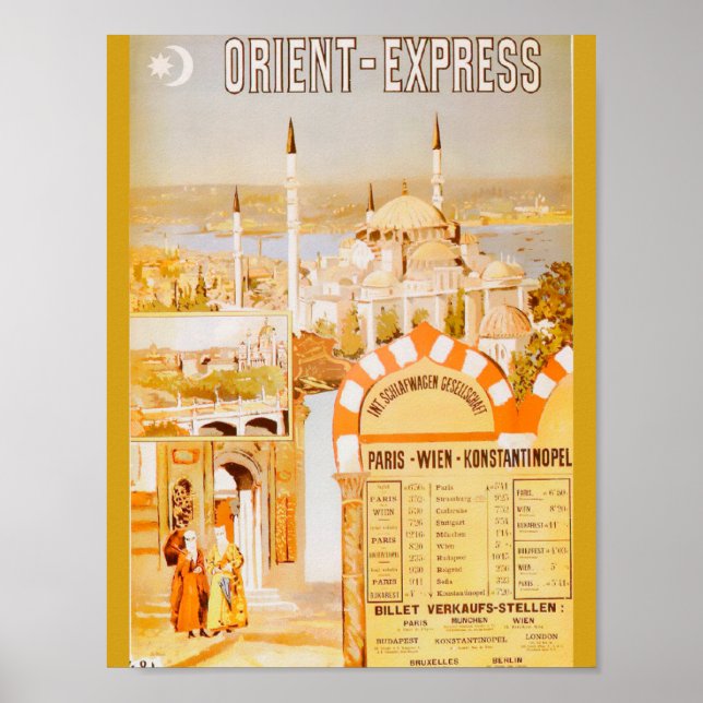 The Orient Express from Paris Poster (Front)
