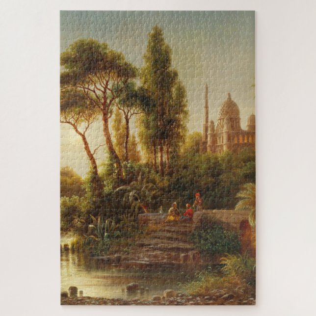 The Orient in the Evening Light – Albert Rieger Jigsaw Puzzle (Vertical)