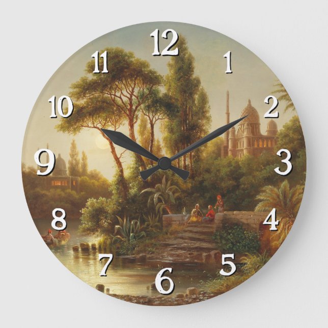 The Orient in the Evening Light – Albert Rieger Large Clock (Front)