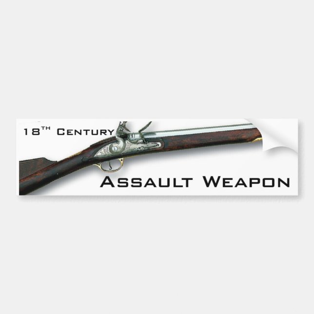 The original assault weapon bumper sticker (Front)