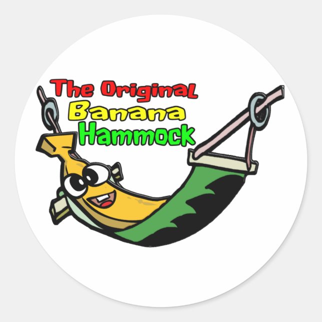 The Original Banana Hammock Classic Round Sticker (Front)