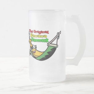 The Original Banana Hammock Frosted Glass Beer Mug