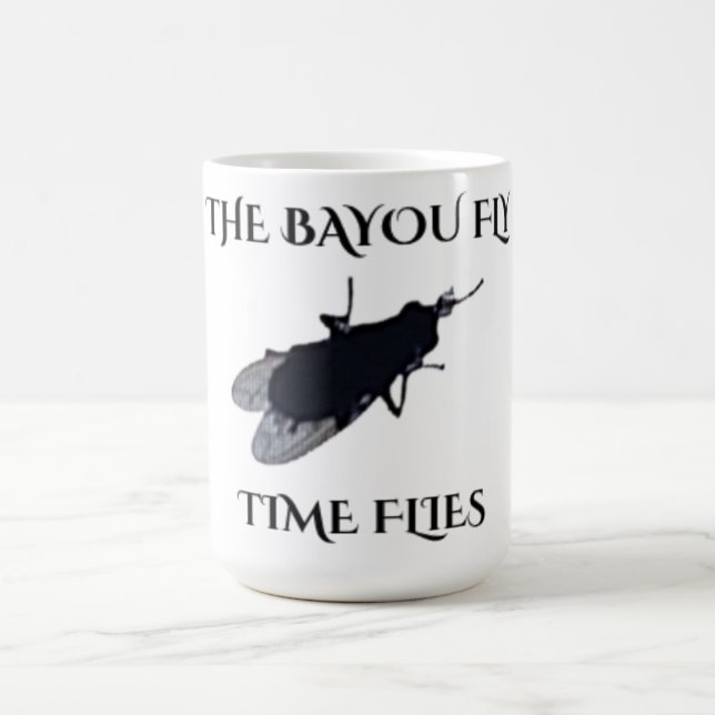 The Original Bayou Fly  Time Flies Coffee Mug (Center)