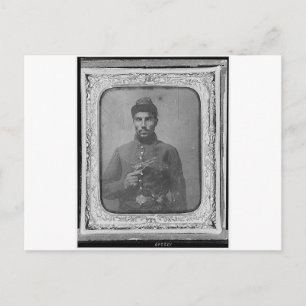 The Original Black American Soldier Postcard