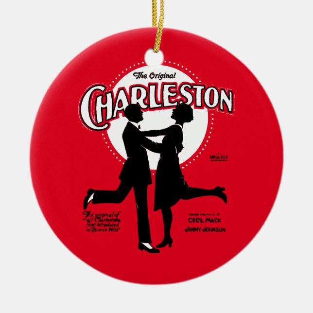 The Original Charleston Dance Sheet Music 1923 Ceramic Tree Decoration (Front)