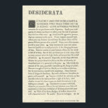 The Original Desiderata Poster by Max Ehrmann<br><div class="desc">The Original Desiderata Poster by Max Ehrmann</div>