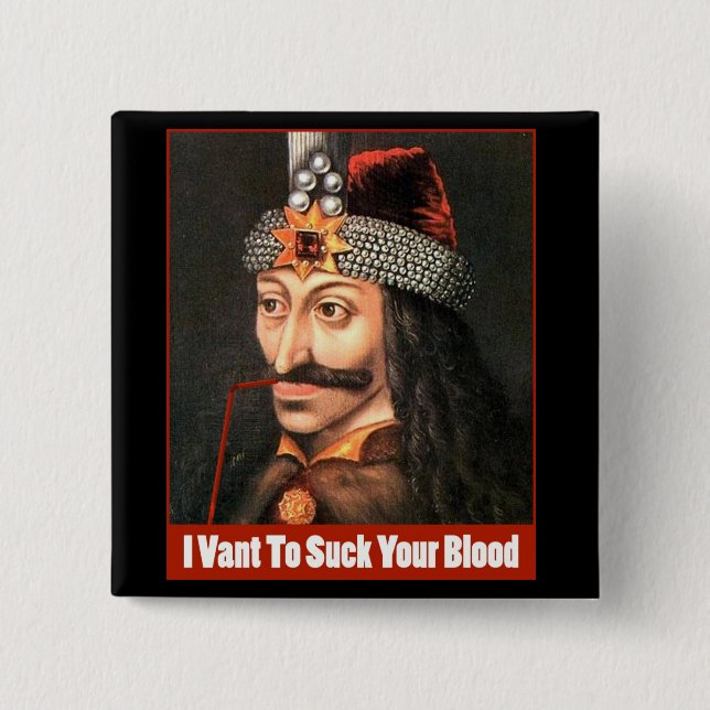 The Original Dracula, Halloween!!! 15 Cm Square Badge (Front)