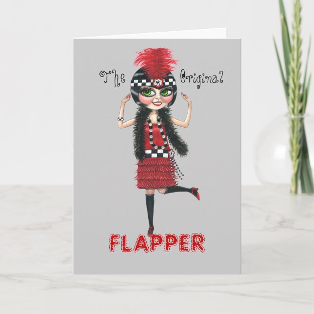 The Original Flapper Roaring '20s Card (Front)