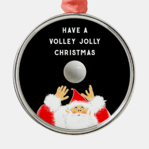 The Original Jolly Volleyball  Metal Tree Decoration