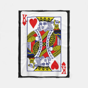 The Original King Of Hearts (suicide King)  Fleece Blanket