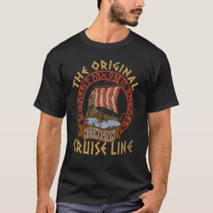 The Original Norwegian Cruise Line Viking Boat Dra T-Shirt