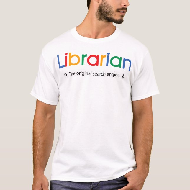 The Original Search Engine - School Librarian Libr T-Shirt (Front)