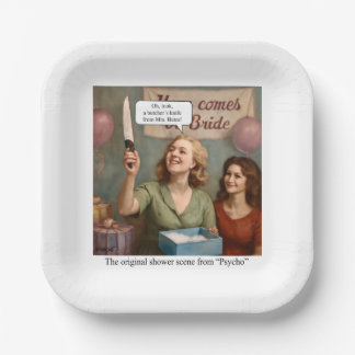 The original shower scene from Psycho. Paper Plate