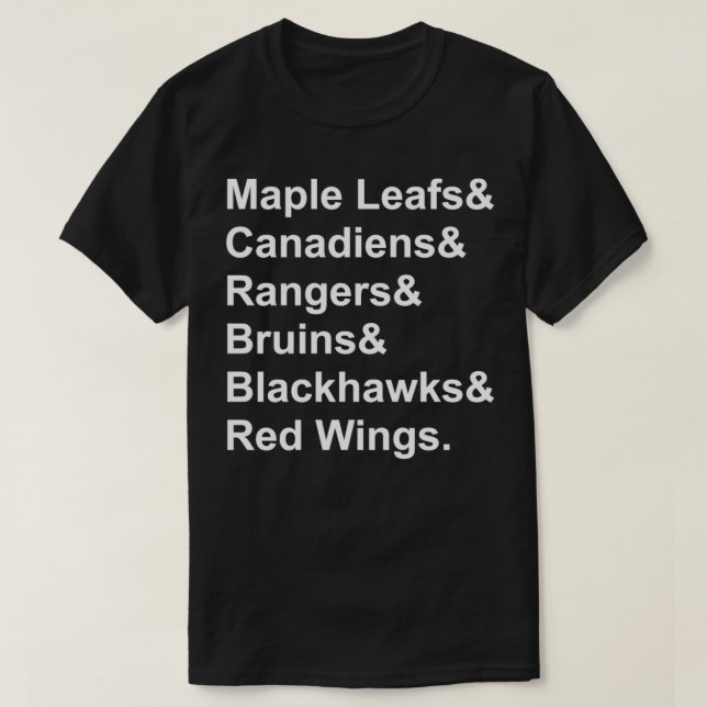 The Original Six T-Shirt (Design Front)