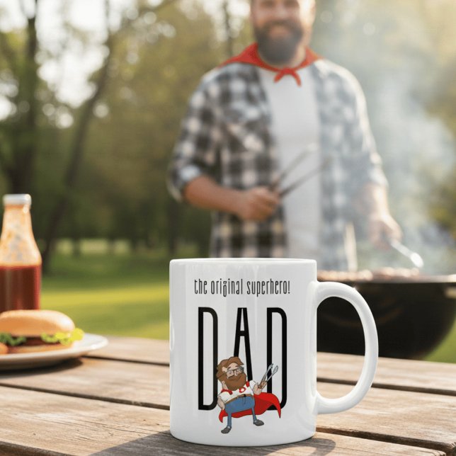 The Original Superhero Dad Funny Father's Day  Coffee Mug (Creator Uploaded)