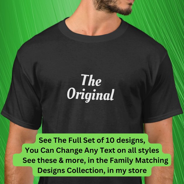 The Original, The Remix, etc Matching Music Family T-Shirt (Creator Uploaded)