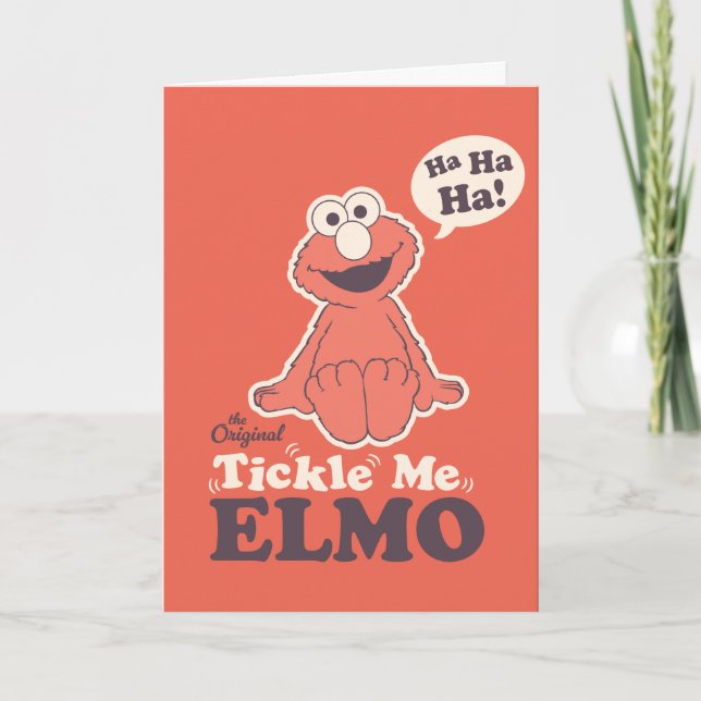 The Original Tickle Me Elmo Birthday Card (Front)