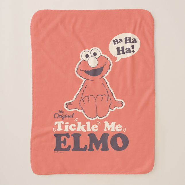 The Original Tickle Me Elmo Sherpa Blanket (Front)