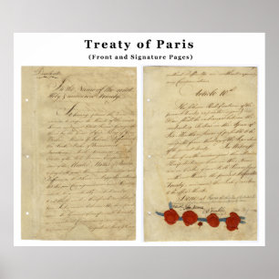 The ORIGINAL Treaty of Paris 1783 Poster