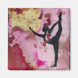 The Original Yoga Girl Square Magnet
