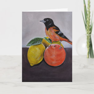 The Oriole's Restful Pose Painting by Alfred Fox Card